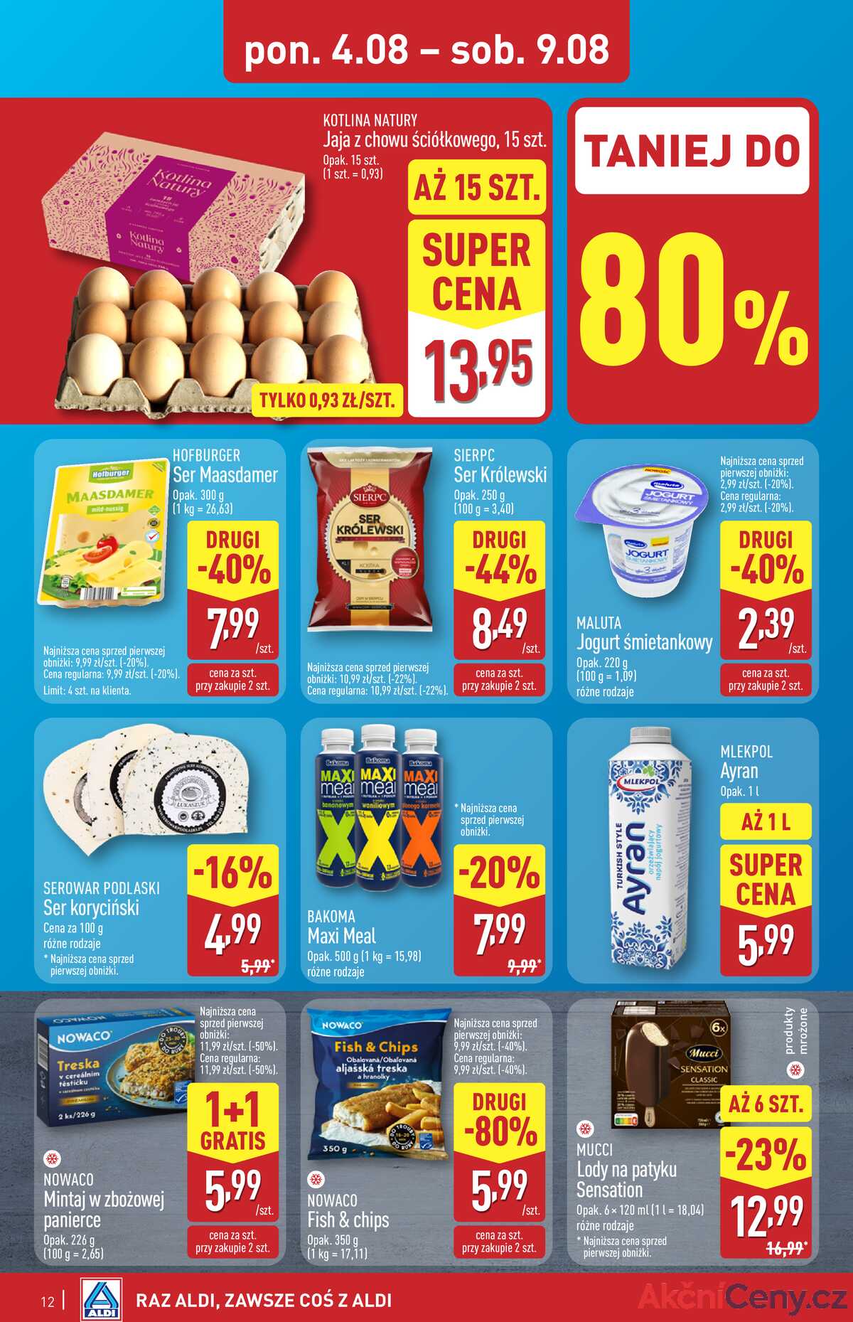 Leták Aldi Polsko 4.8.-9.8.2025 strana 12