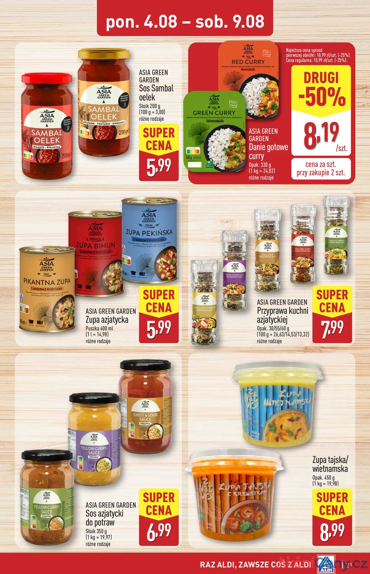 Leták Aldi Polsko 4.8.-9.8.2025 strana 21