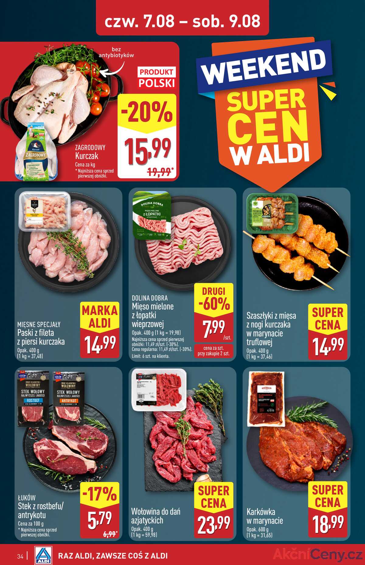 Leták Aldi Polsko 4.8.-9.8.2025 strana 34