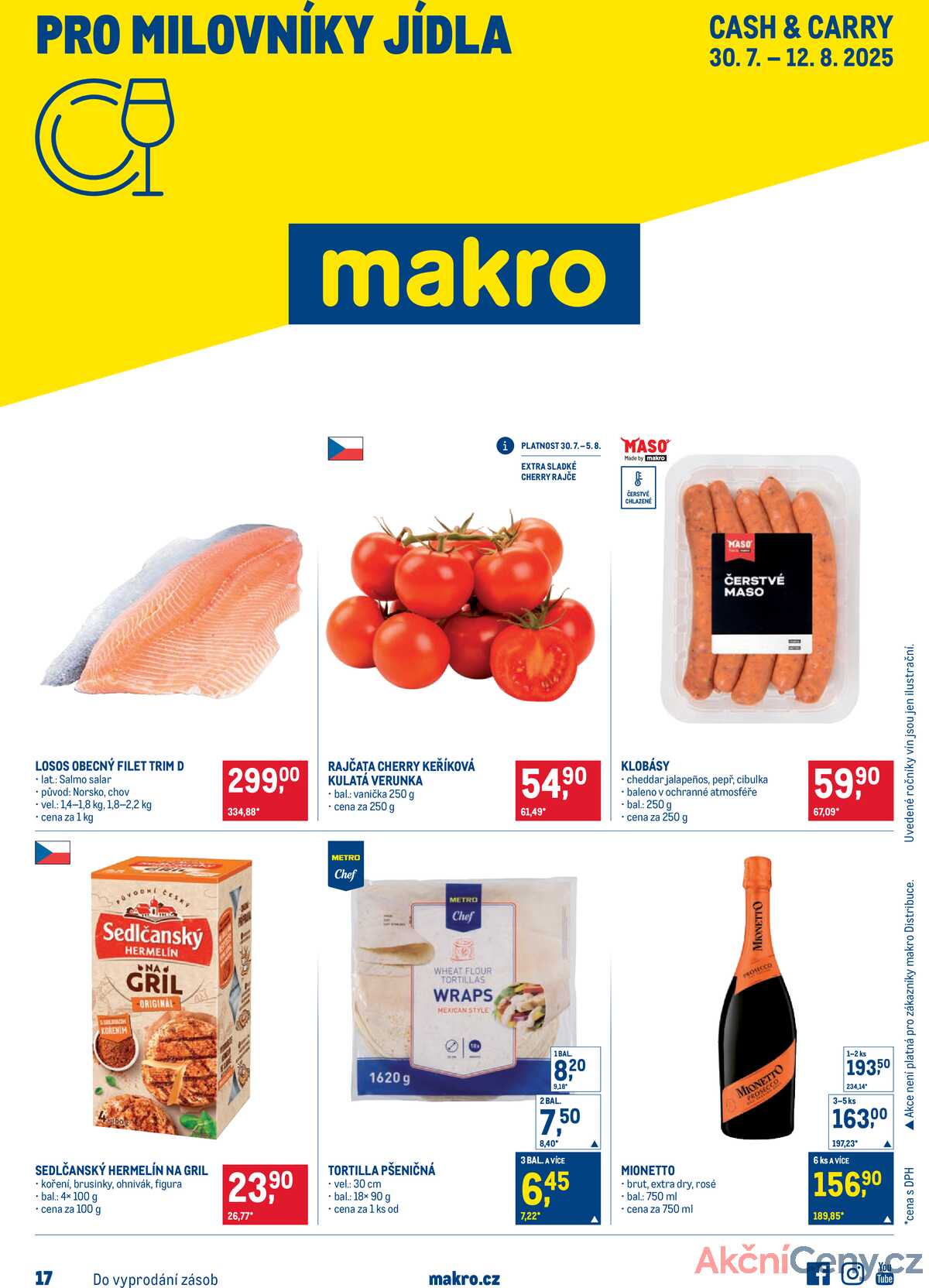 Makro Pro milovníky jídla do 12.8. strana 1
