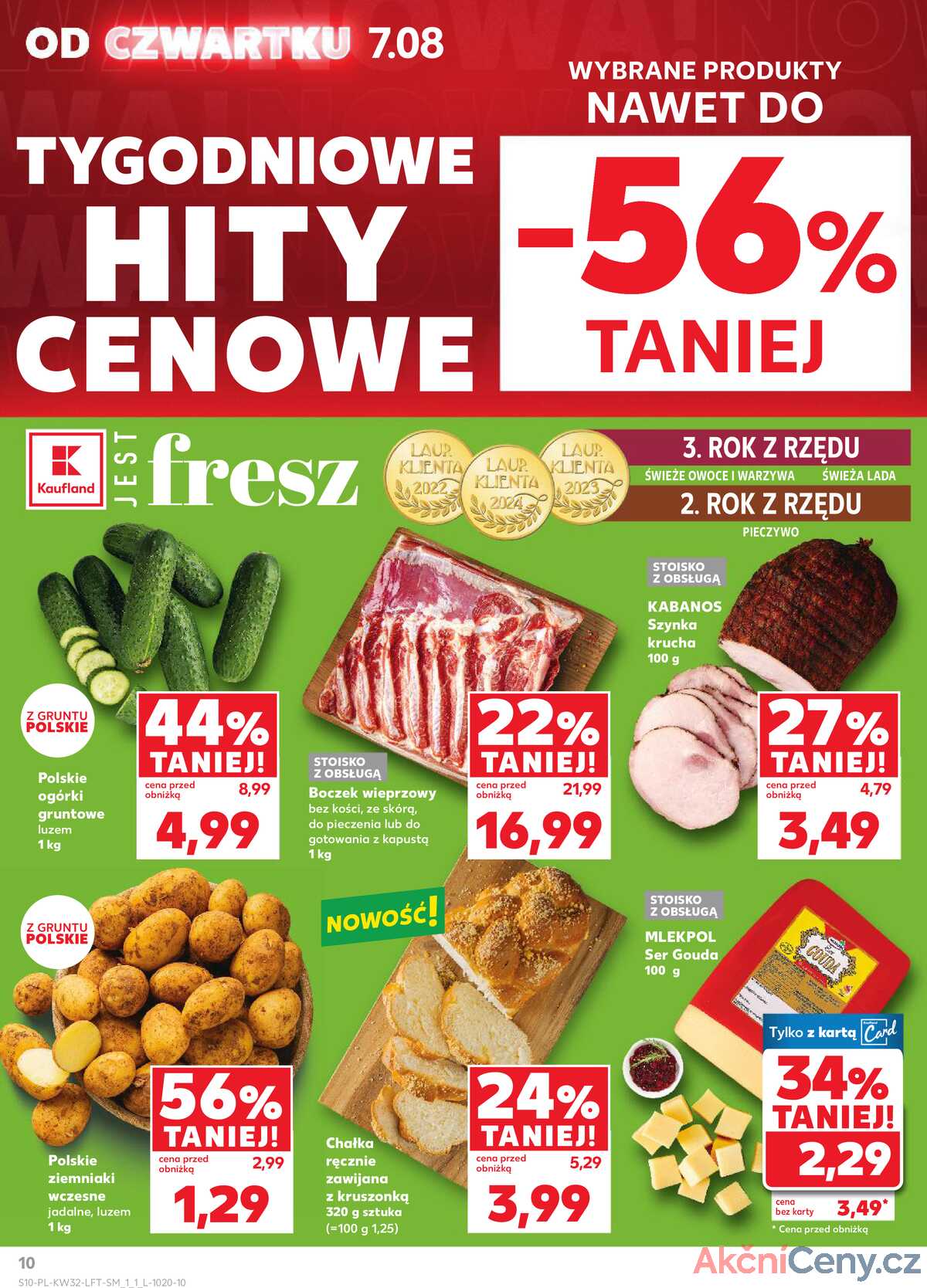 Leták Kaufland Polsko 7.8.-12.8.2025 - Noviny týdne strana 10