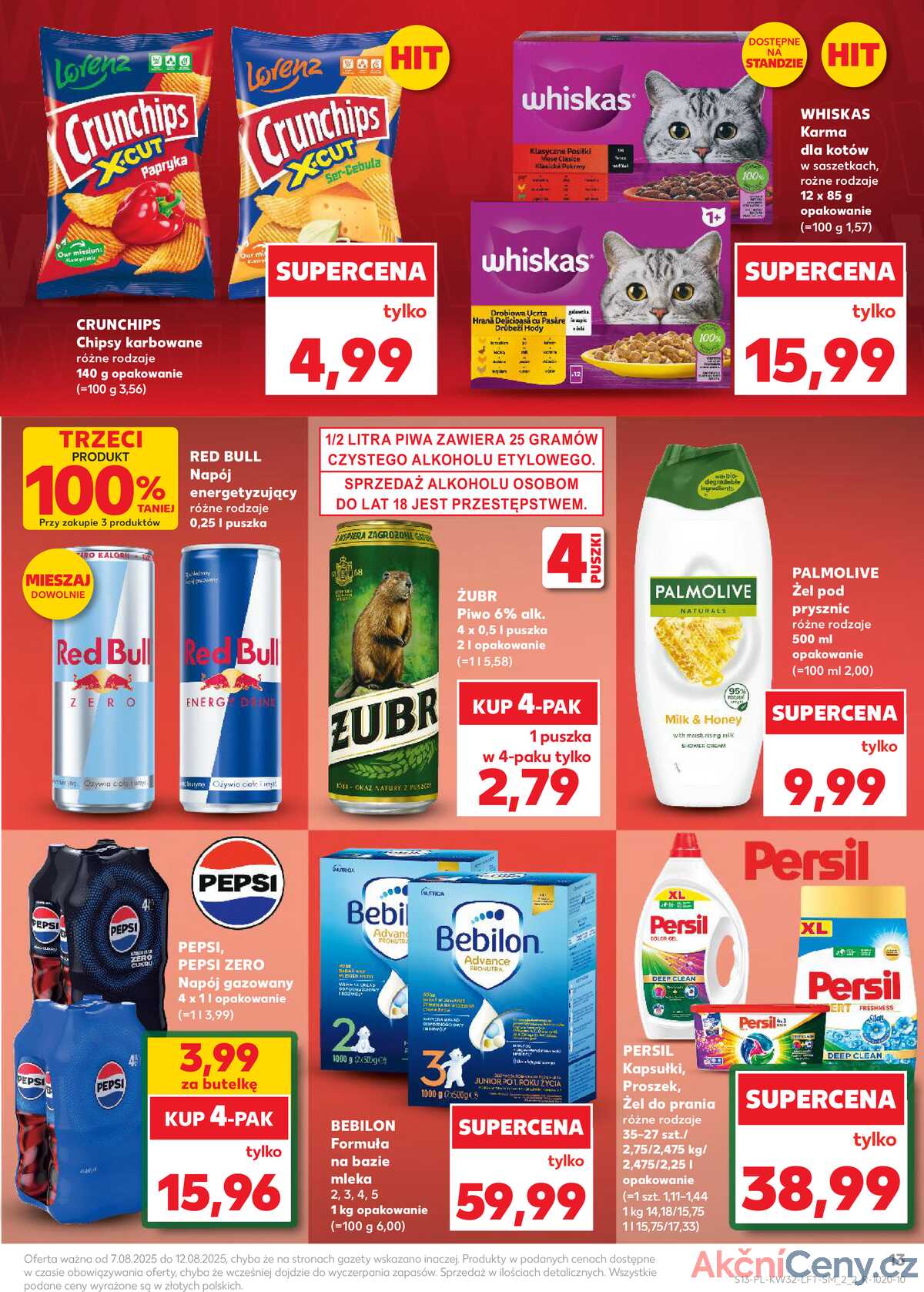 Leták Kaufland Polsko 7.8.-12.8.2025 - Noviny týdne strana 13