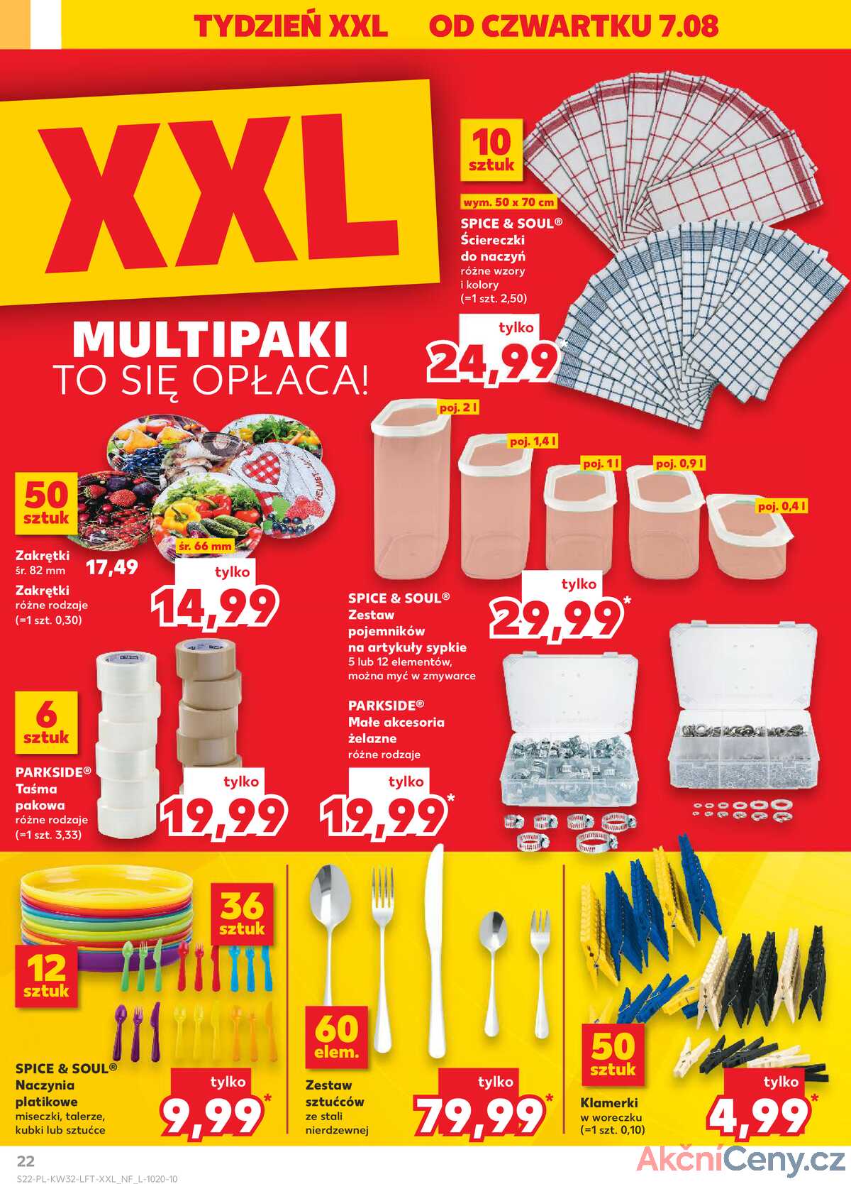 Leták Kaufland Polsko 7.8.-12.8.2025 - Noviny týdne strana 22