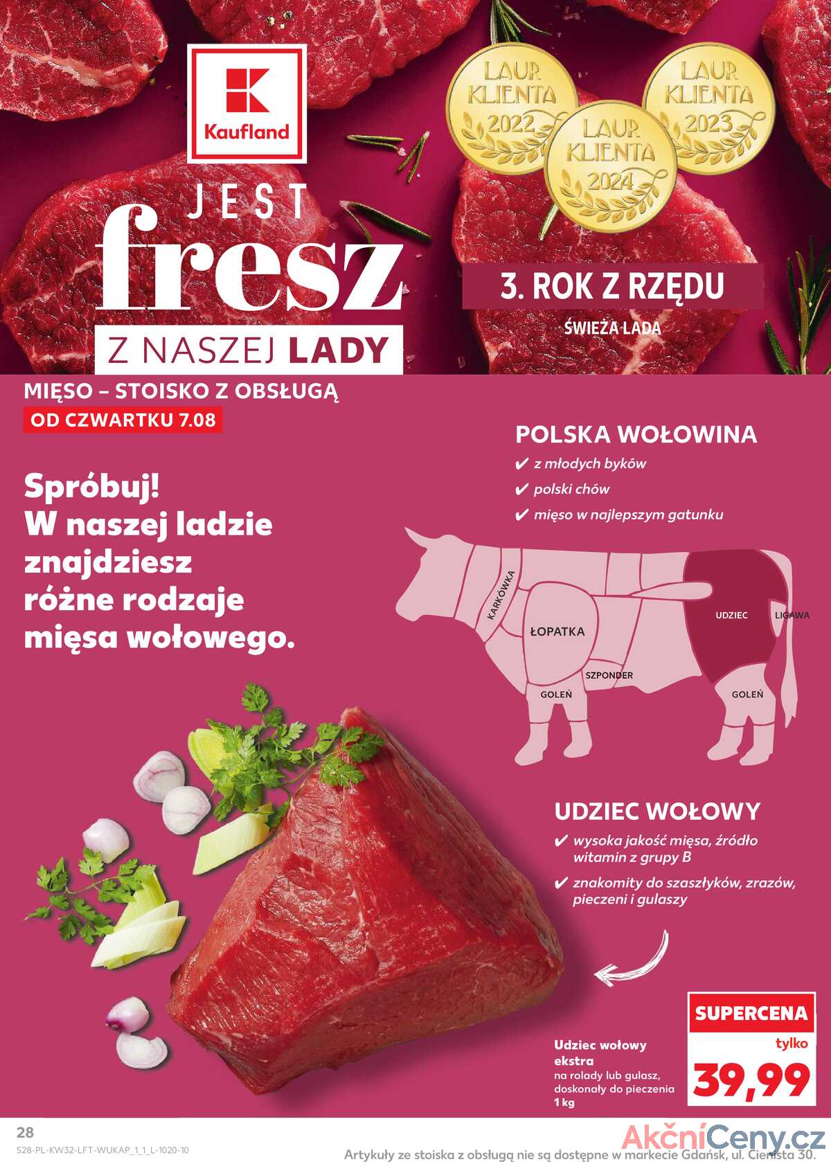 Leták Kaufland Polsko 7.8.-12.8.2025 - Noviny týdne strana 28