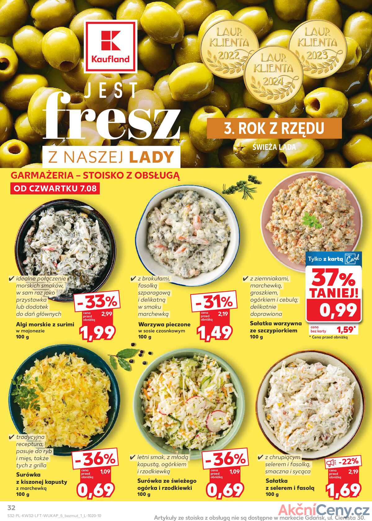 Leták Kaufland Polsko 7.8.-12.8.2025 - Noviny týdne strana 32