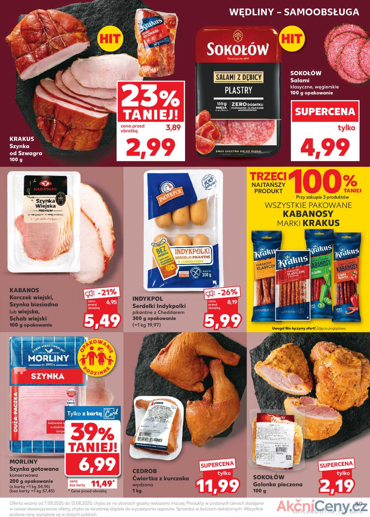 Leták Kaufland Polsko 7.8.-12.8.2025 - Noviny týdne strana 39