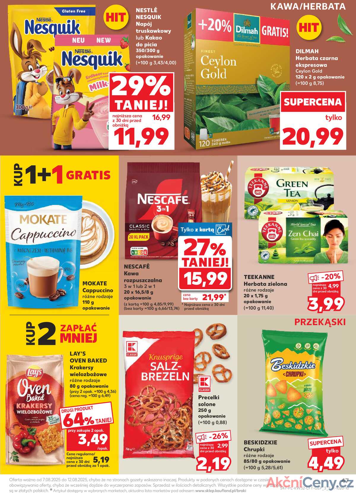 Leták Kaufland Polsko 7.8.-12.8.2025 - Noviny týdne strana 47
