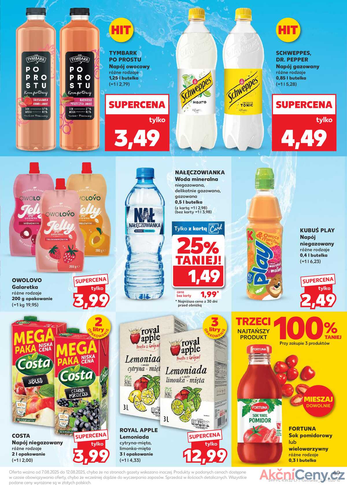 Leták Kaufland Polsko 7.8.-12.8.2025 - Noviny týdne strana 49
