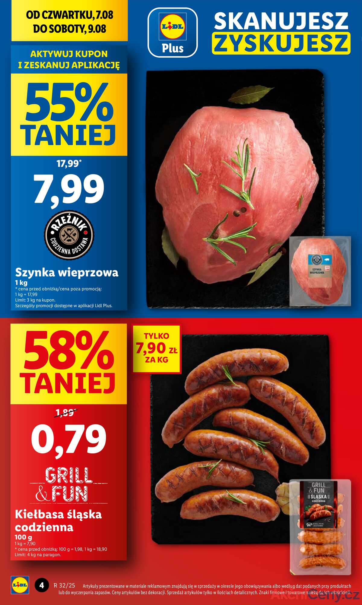 Leták Lidl Polsko 7.8.-9.8.2025 strana 4