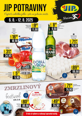 JIP Cash &amp;amp; Carry České Budějovice, Most, Náchod, Polička, Sušice a Svoboda nad Úpou od 6.8. do 12.8.2025