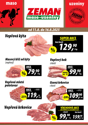 ZEMAN maso-uzeniny letáky