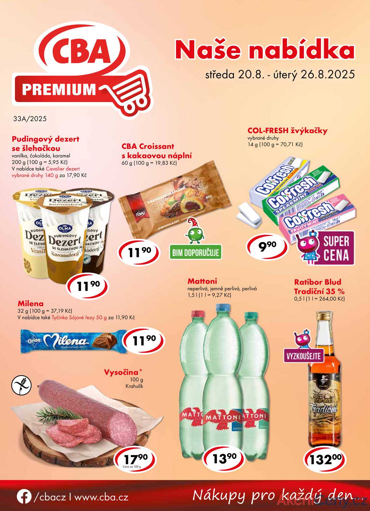 CBA Premium od 20.8. do 26.8.2025 strana 1