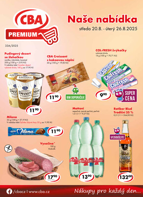 CBA Premium od 20.8. do 26.8.2025