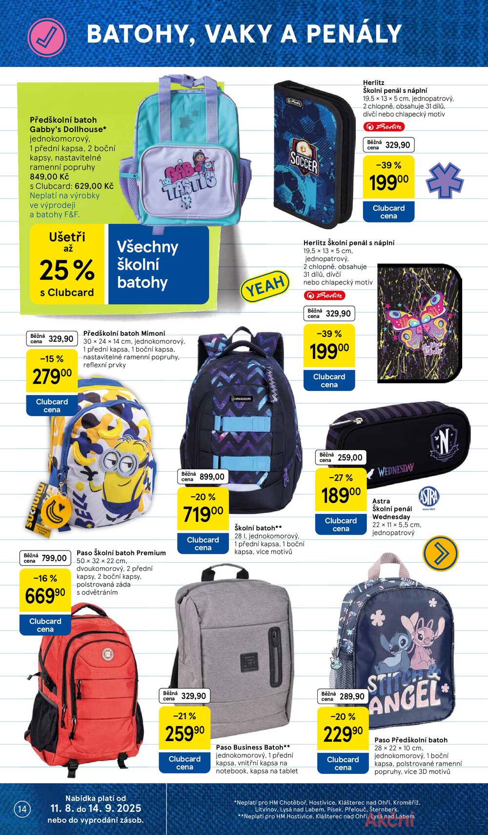 Leták Tesco - Tesco SPECIÁL velké hypermarkety  od 11.8. do 14.9.2025 - strana 14