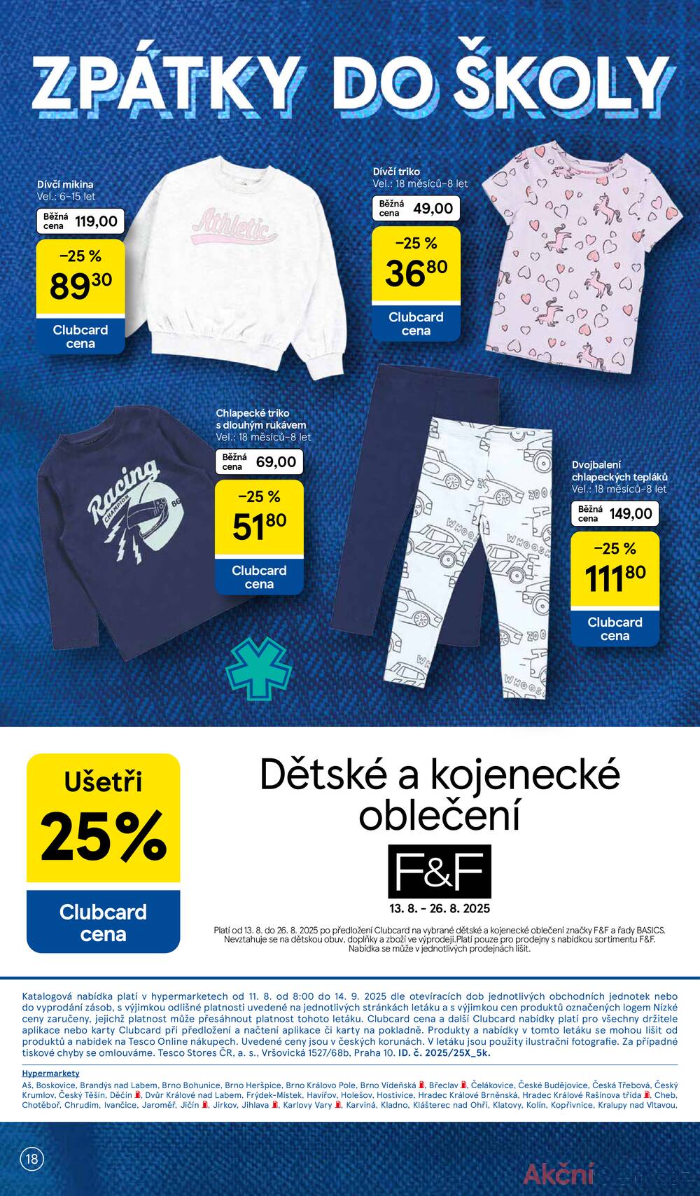 Leták Tesco - Tesco SPECIÁL velké hypermarkety  od 11.8. do 14.9.2025 - strana 18