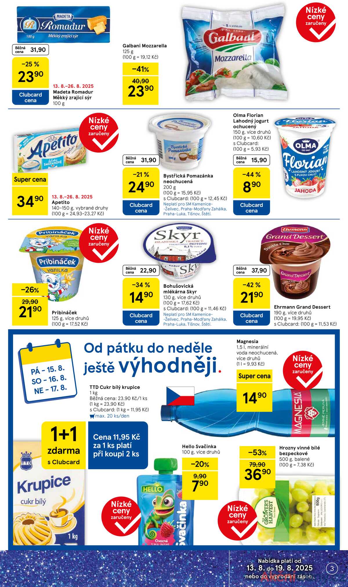 Tesco supermarkety od 13.8. do 19.8.2025 strana 3