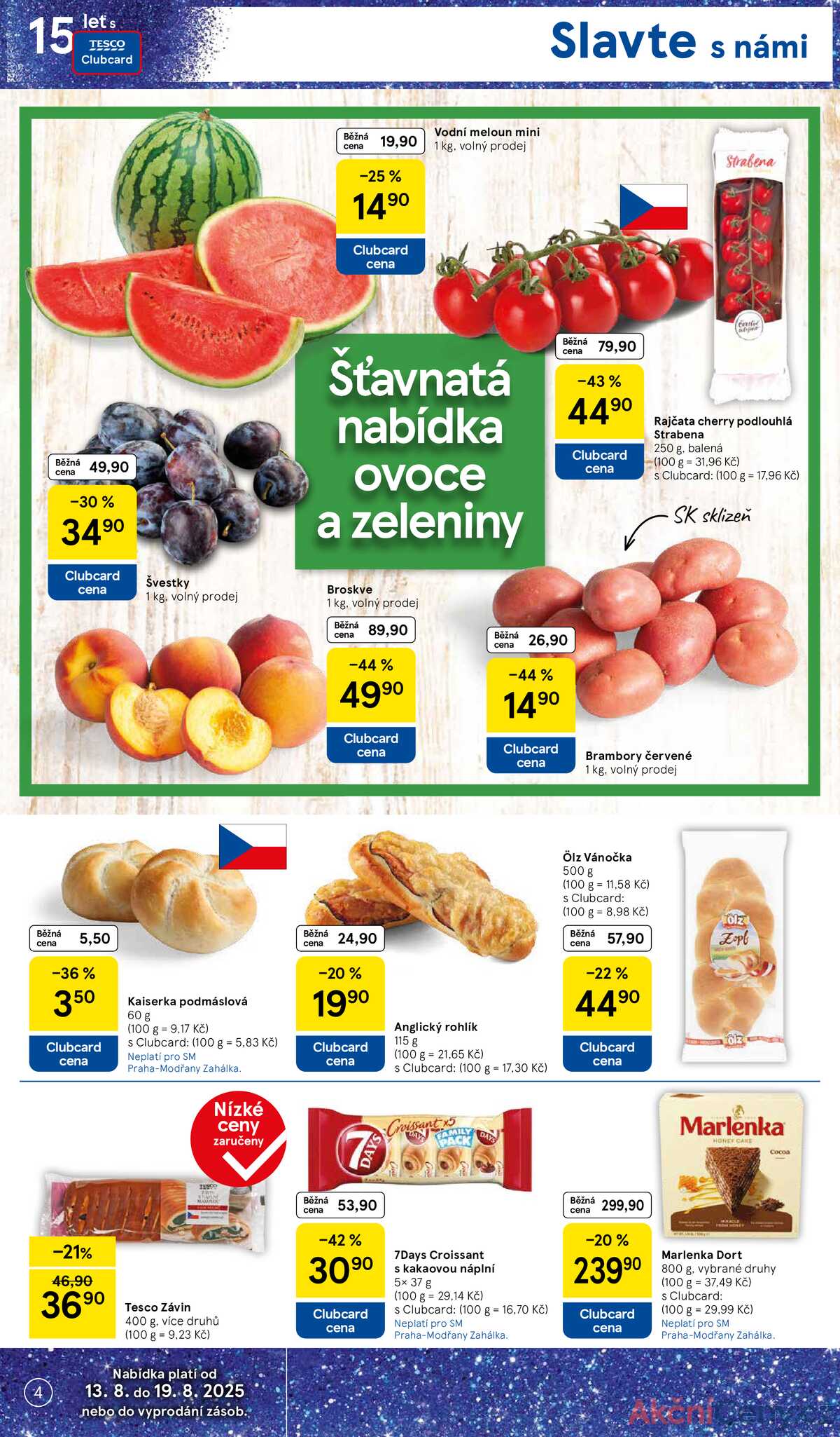 Tesco supermarkety od 13.8. do 19.8.2025 strana 4