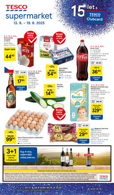 Tesco supermarkety od 13.8. do 19.8.2025