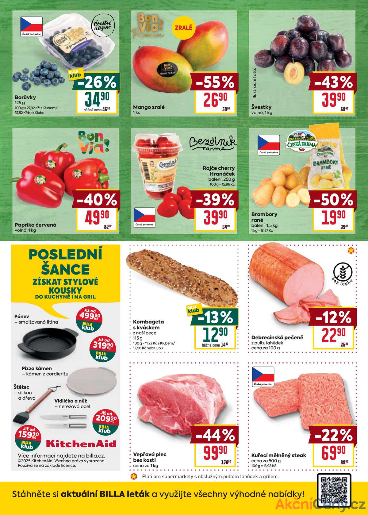 Billa malý leták od 13.8. do 19.8.2025 strana 2