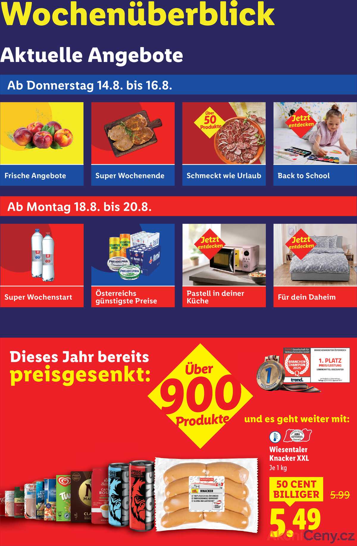 Leták Lidl Rakousko 14.8.-20.8.2025 strana 2