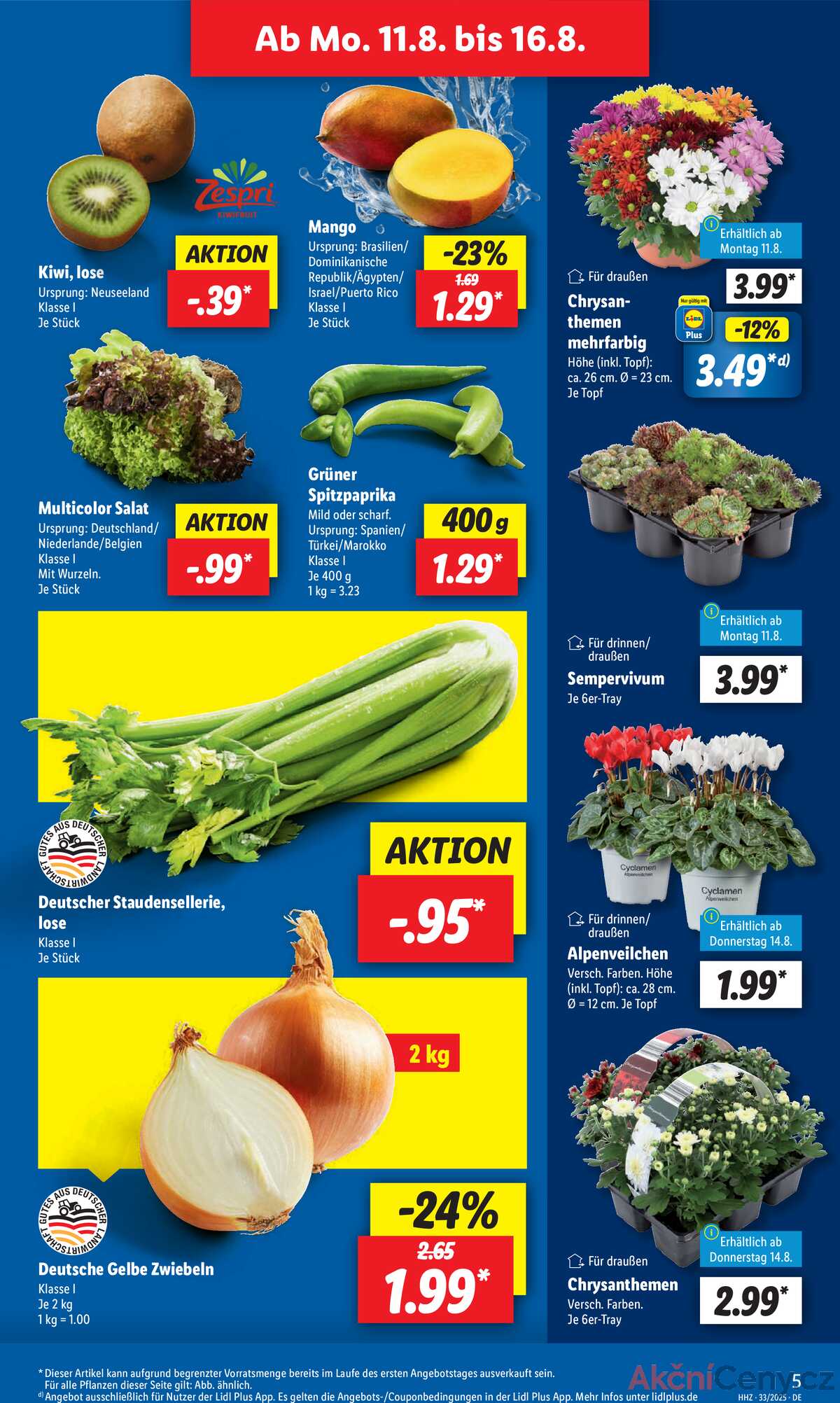 Leták Lidl Německo 11.8.-16.8.2025 strana 5