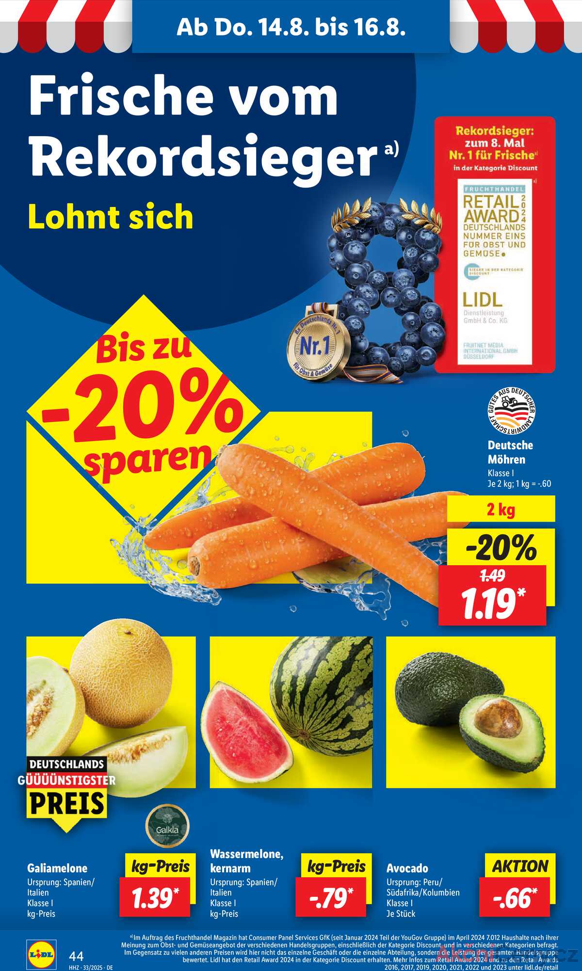 Leták Lidl Německo 11.8.-16.8.2025 strana 62