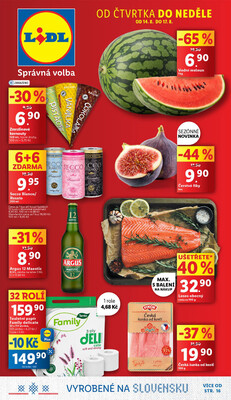 Lidl Čtvrtek od 14.8. do 17.8.2025