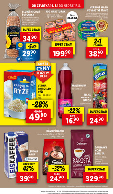 Lidl Čtvrtek od 14.8. do 17.8.2025