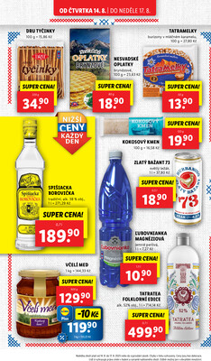 Lidl Čtvrtek od 14.8. do 17.8.2025
