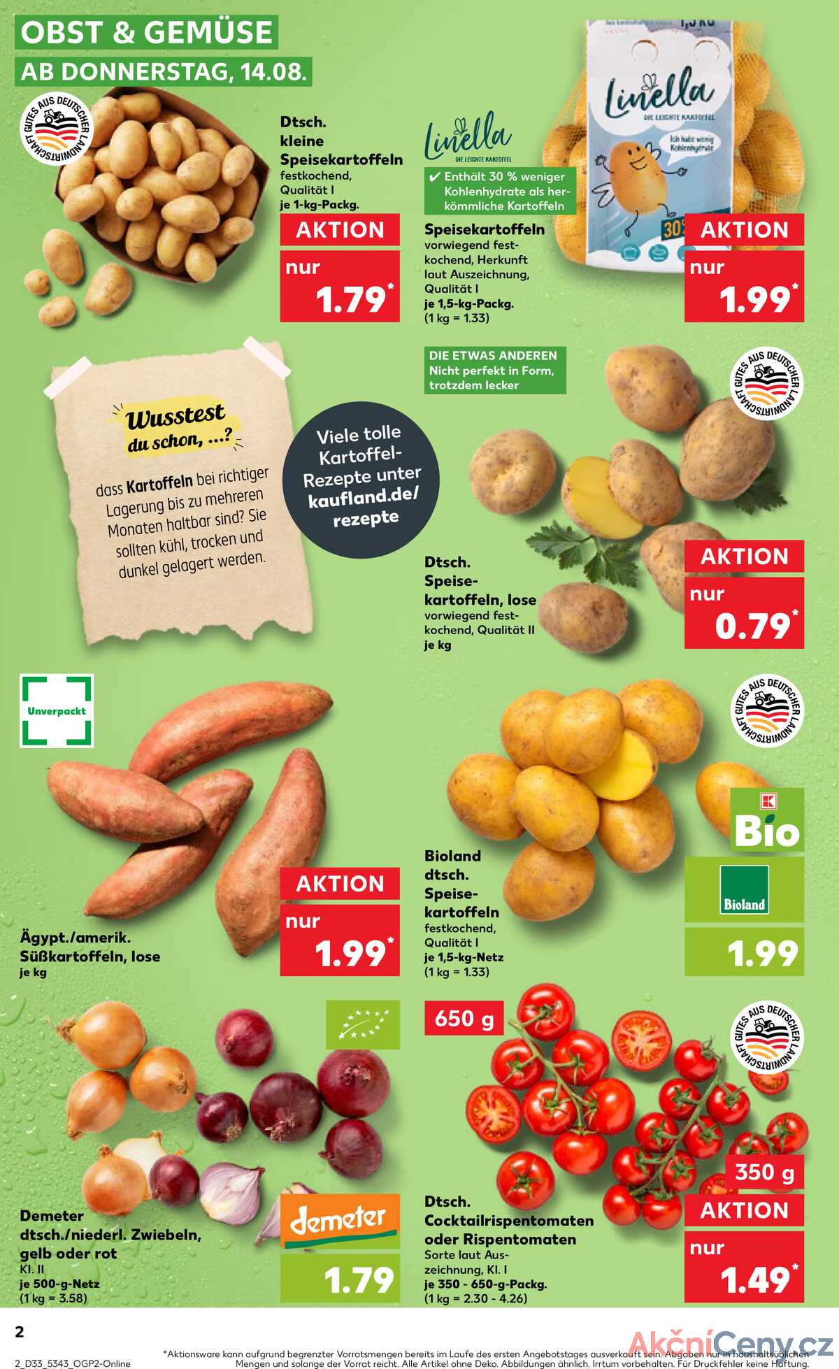 Leták Kaufland Německo 14.8.-20.8.2025 strana 2