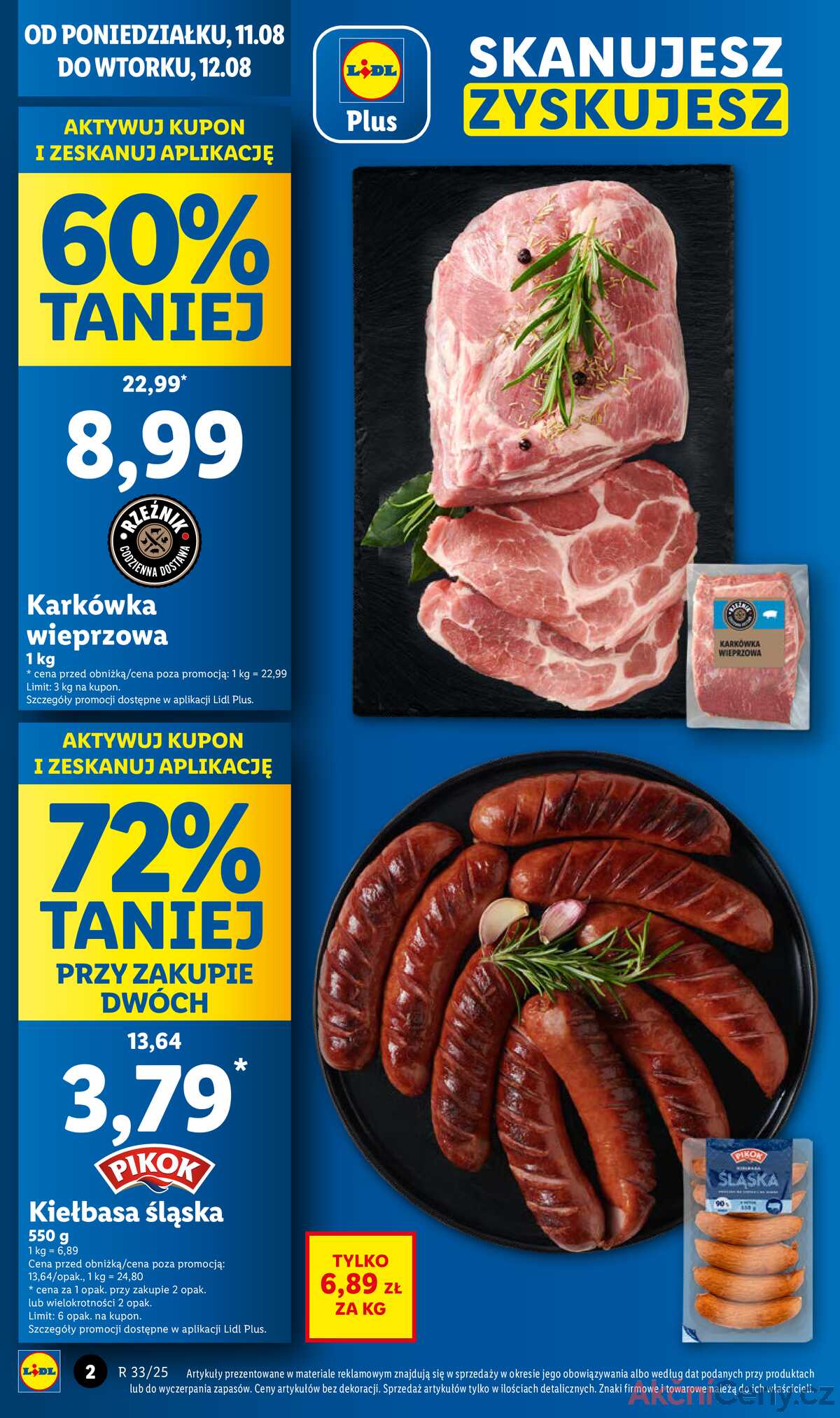 Leták Lidl Polsko 11.8.-12.8.2025 strana 2