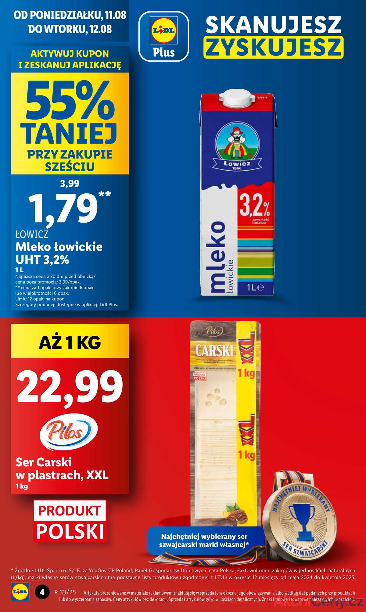 Leták Lidl Polsko 11.8.-12.8.2025 strana 4