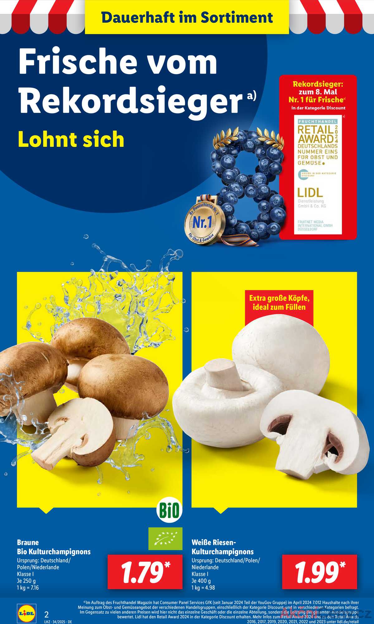 Leták Lidl Německo 18.8.-23.8.2025 strana 2