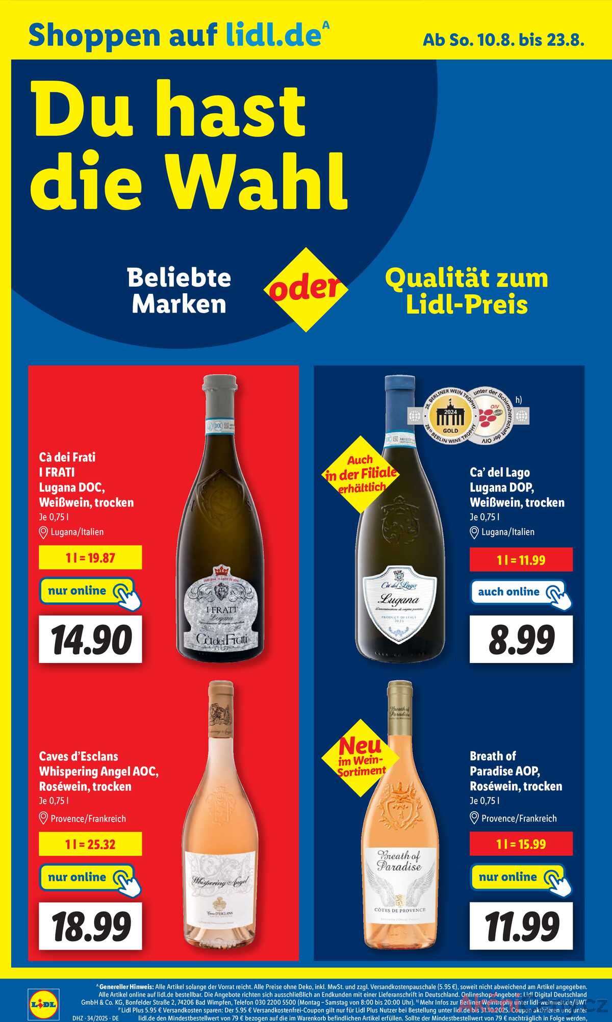 Leták Lidl Německo 18.8.-23.8.2025 strana 50