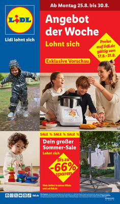 Leták Lidl Německo 25.8.-30.8.2025