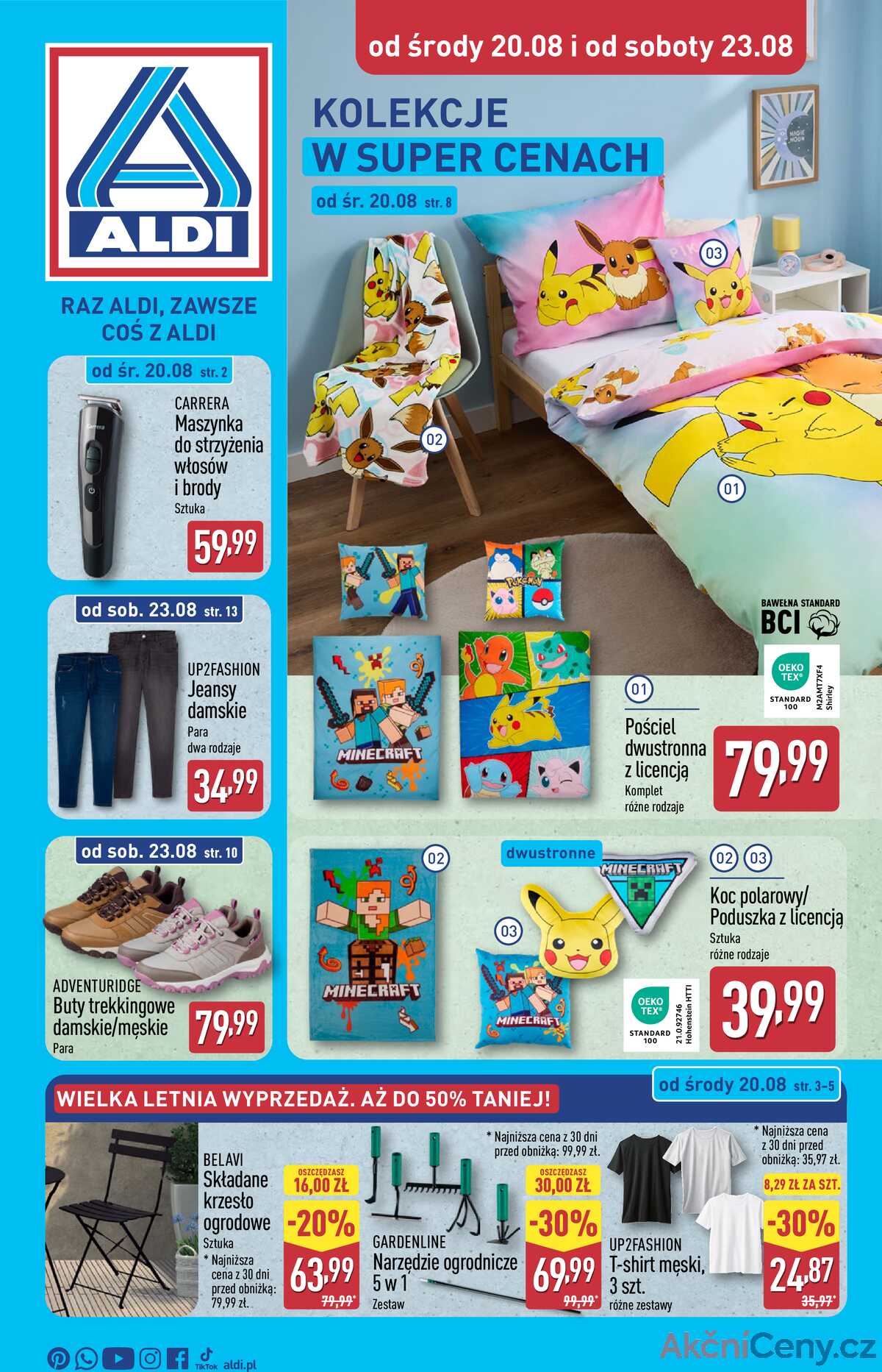 Leták Aldi Polsko 20.8.-26.8.2025 - od středy 20.08 a strana 1