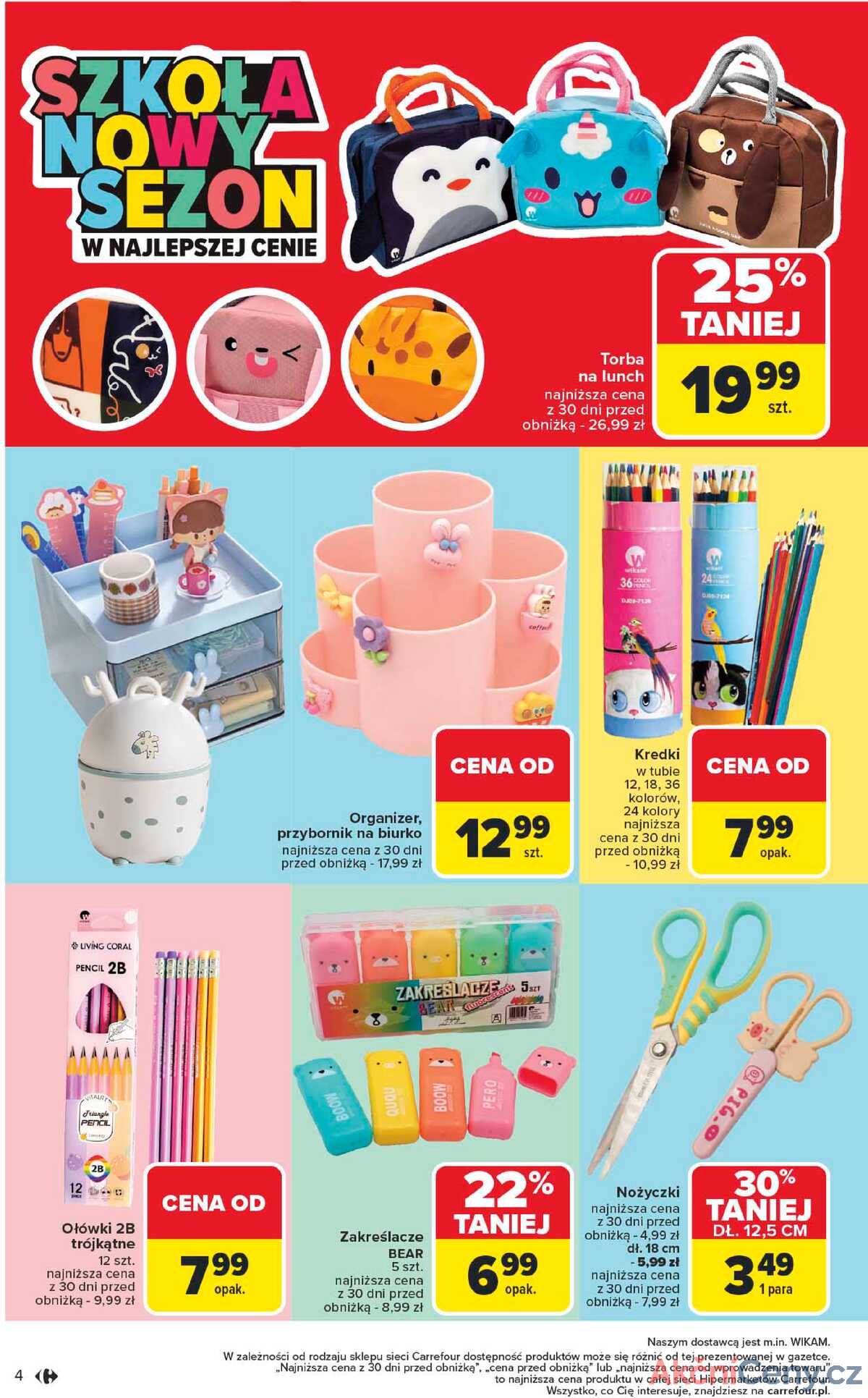 Leták Carrefour Polsko 28.7.-13.9.2025 - Škola v nové sezóně strana 4