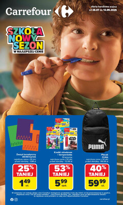 Leták Carrefour Polsko 28.7.-13.9.2025 - Škola v nové sezóně