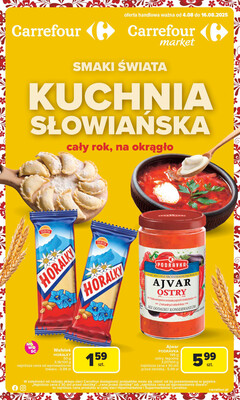 Leták Carrefour Polsko 4.8.-16.8.2025 - Slovanská kuchyně