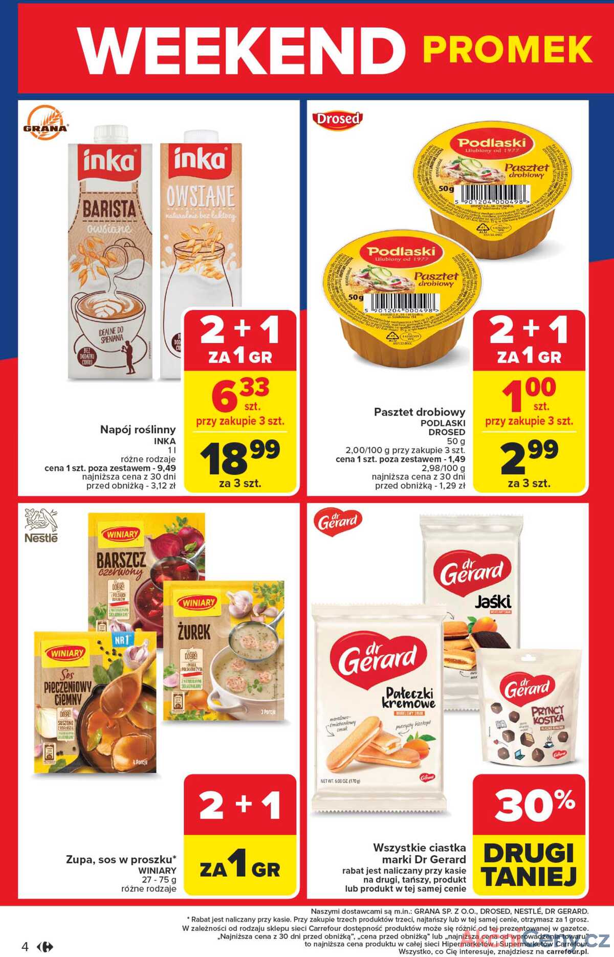Leták Carrefour Polsko 13.8.-16.8.2025 - Víkendové promo od středy! strana 4