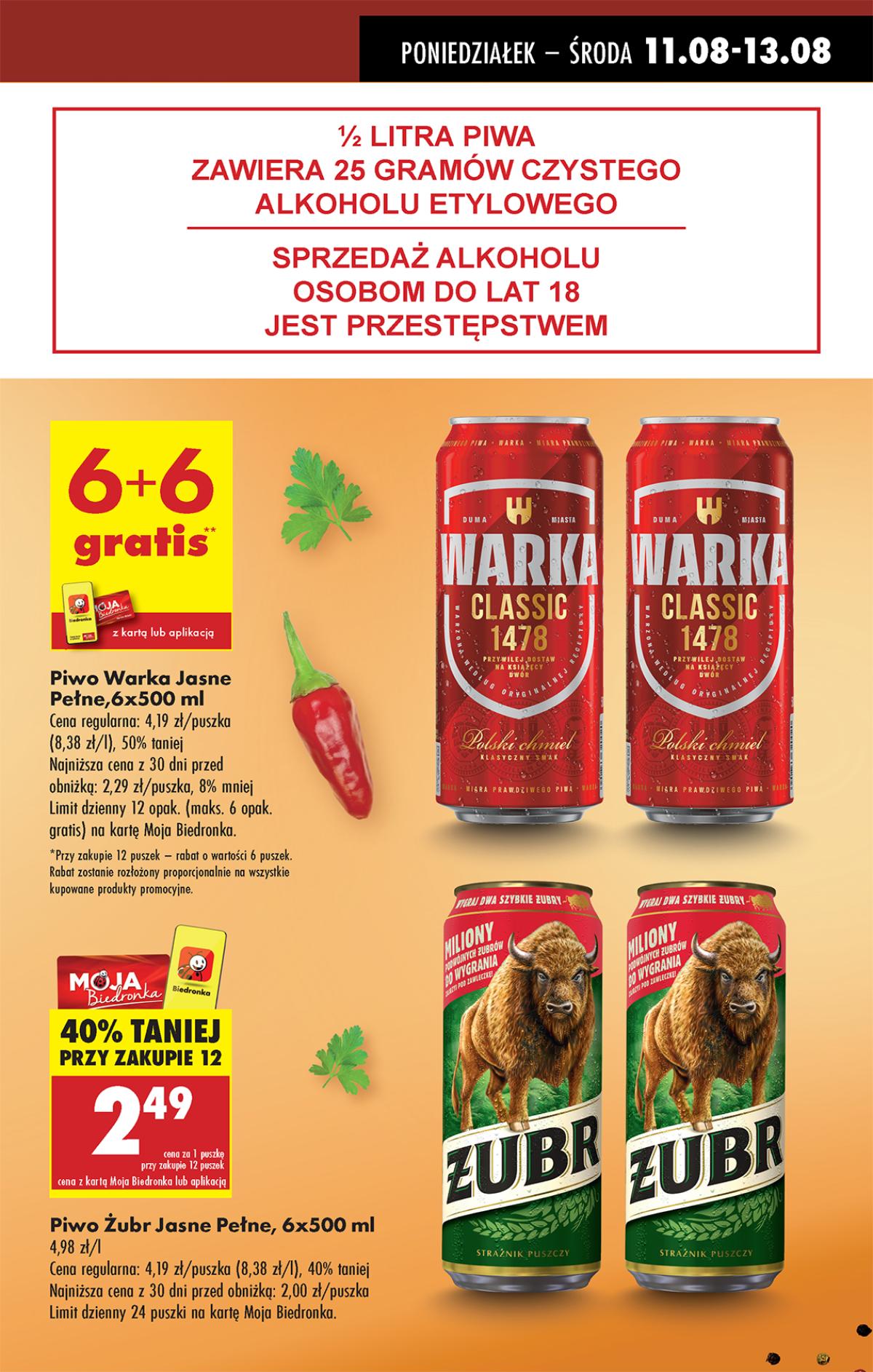 Leták Biedronka Polsko 11.8.-17.8.2025 strana 7