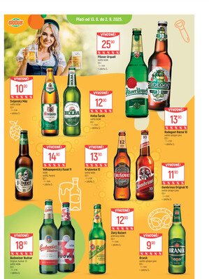 Akční leták Globus 13.8. - 2.9.2025 - Globus Praha - Centrum Černý Most