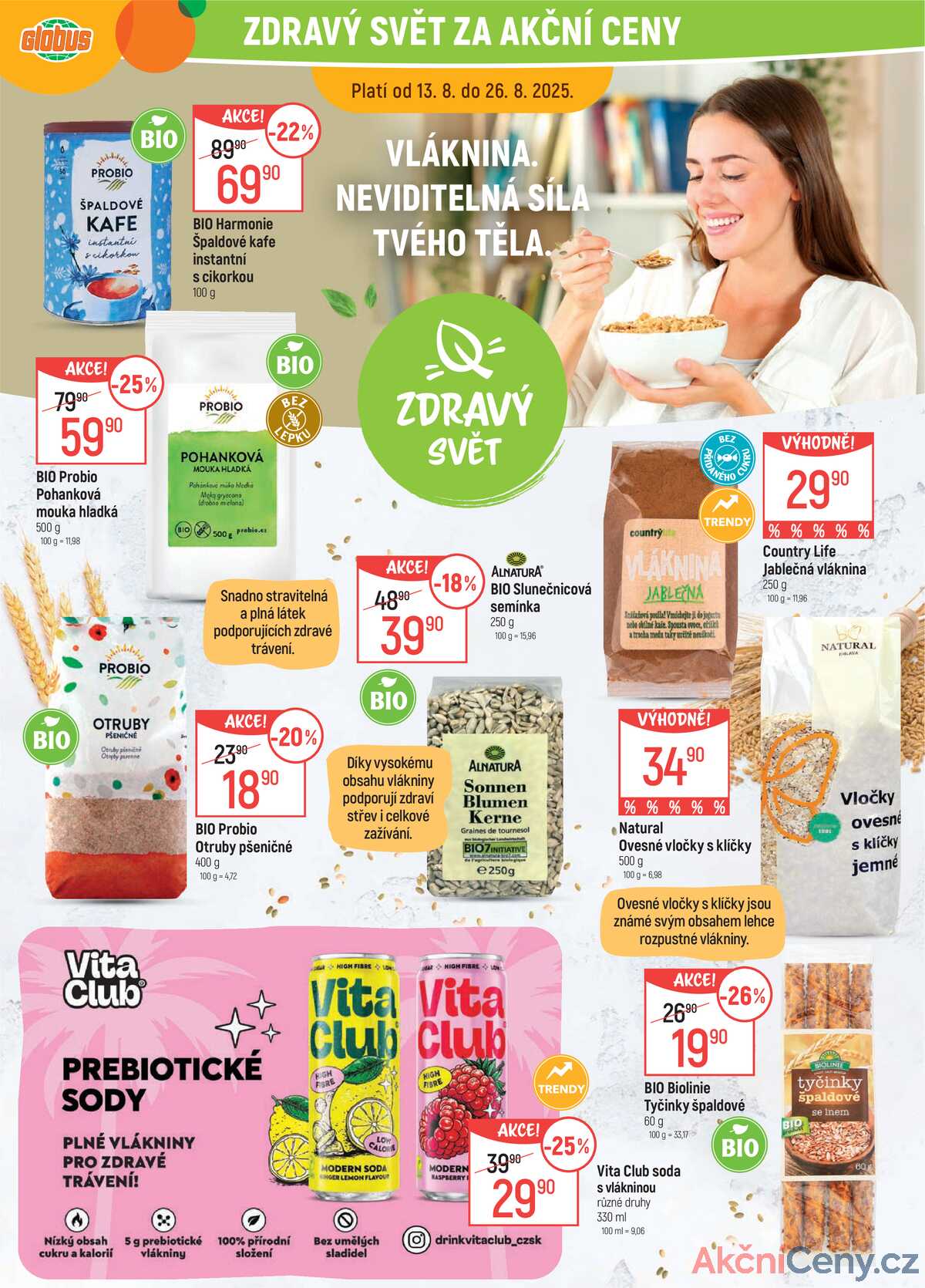 Akční leták Globus 13.8. - 19.8.2025 - Globus Brno Ivanovice strana 2