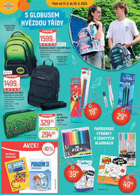 Akční leták Globus 13.8. - 26.8.2025 - Globus Praha - Štěrboholy