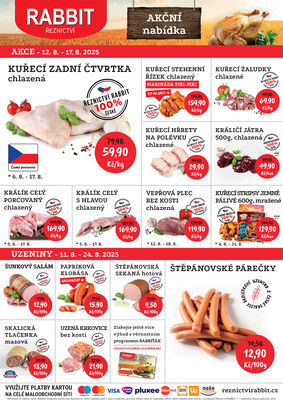 RABBIT řeznictví letáky