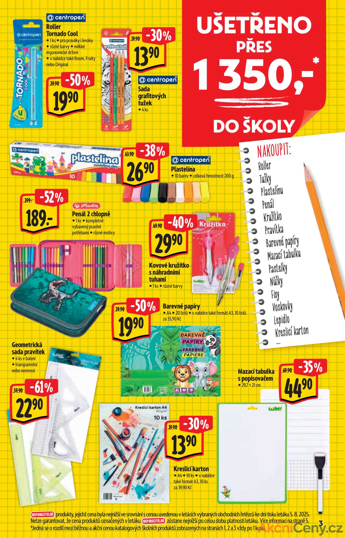 Albert  Hypermarket katalog škola od 13.8. do 9.9.2025 strana 3
