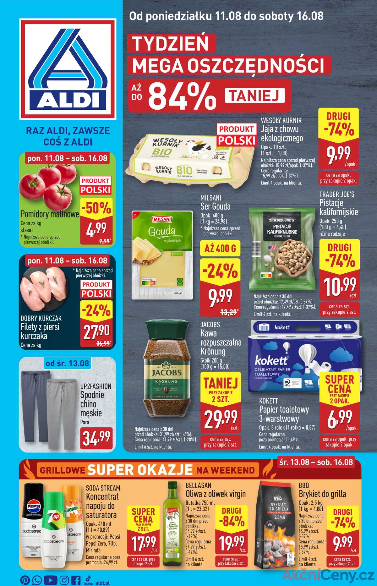Leták Aldi Polsko 11.8.-16.8.2025 strana 1