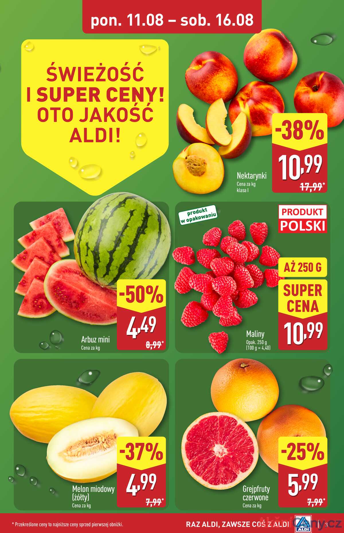 Leták Aldi Polsko 11.8.-16.8.2025 strana 3