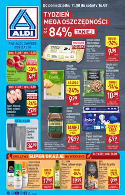 Leták Aldi Polsko 11.8.-16.8.2025