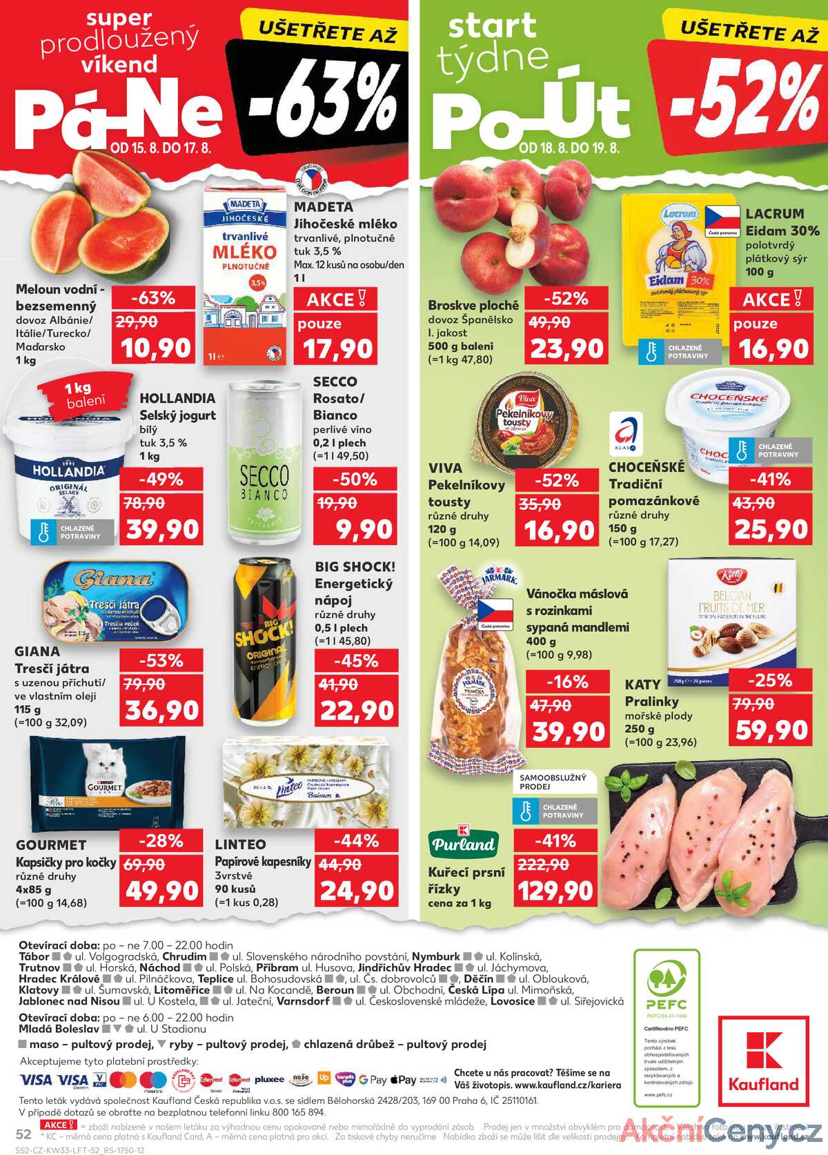 Kaufland 13.8. - 19.8. - Kaufland - Hradec Králové strana 52